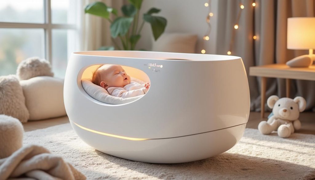 découvrez nos berceaux high tech conçus pour favoriser le sommeil apaisant de votre bébé grâce à des technologies innovantes et un confort optimal.