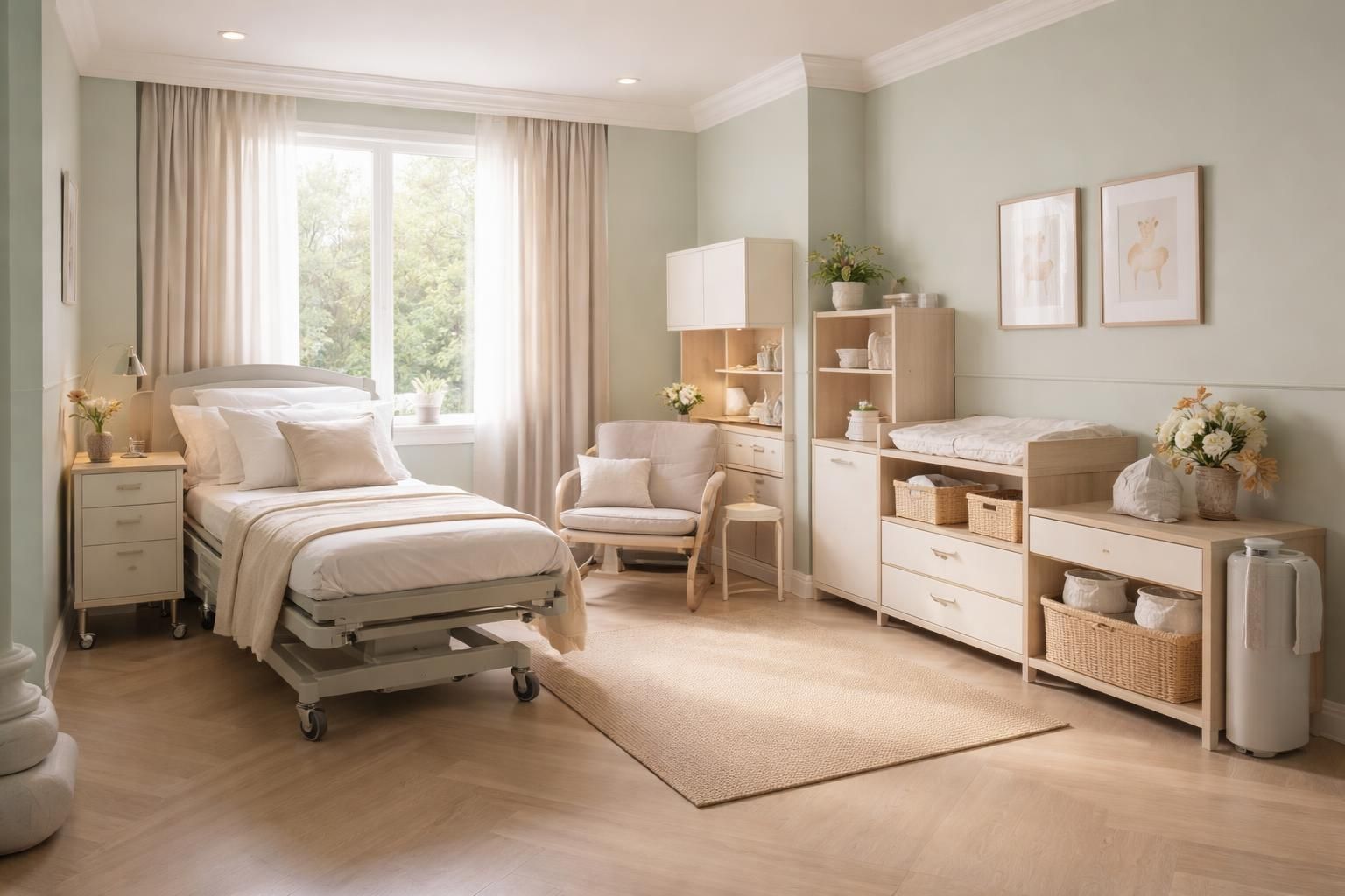 découvrez comment préparer une chambre de maternité idéale avec la peinture apaisante farrow & ball et un rangement modulable pour un espace serein et fonctionnel.