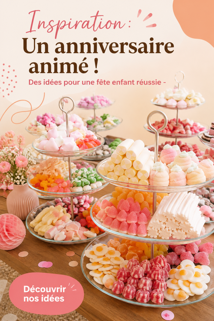 Fête d'anniversaire d'un enfant avec décorations colorées