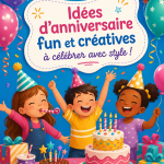 Décoration d'anniversaire colorée pour une fête mémorable.