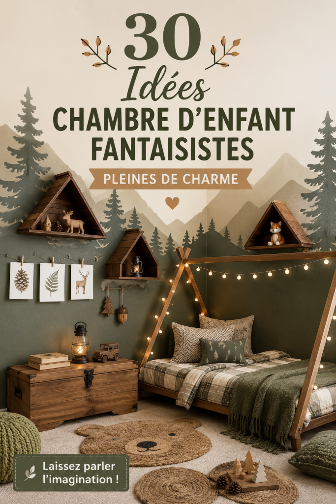 Une chambre d'enfants chaleureuse et charmante avec des touches de déco ludique.