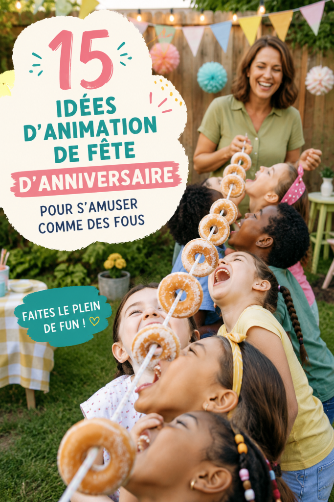 Animations festives pour un anniversaire réussi