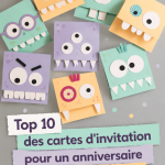 Sélection de cartes d'invitation originales pour un anniversaire élégant