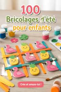 Un groupe d'enfants s'amusant à réaliser des créations d'été
