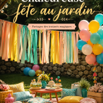 Une élégante garden party avec des décorations florales.