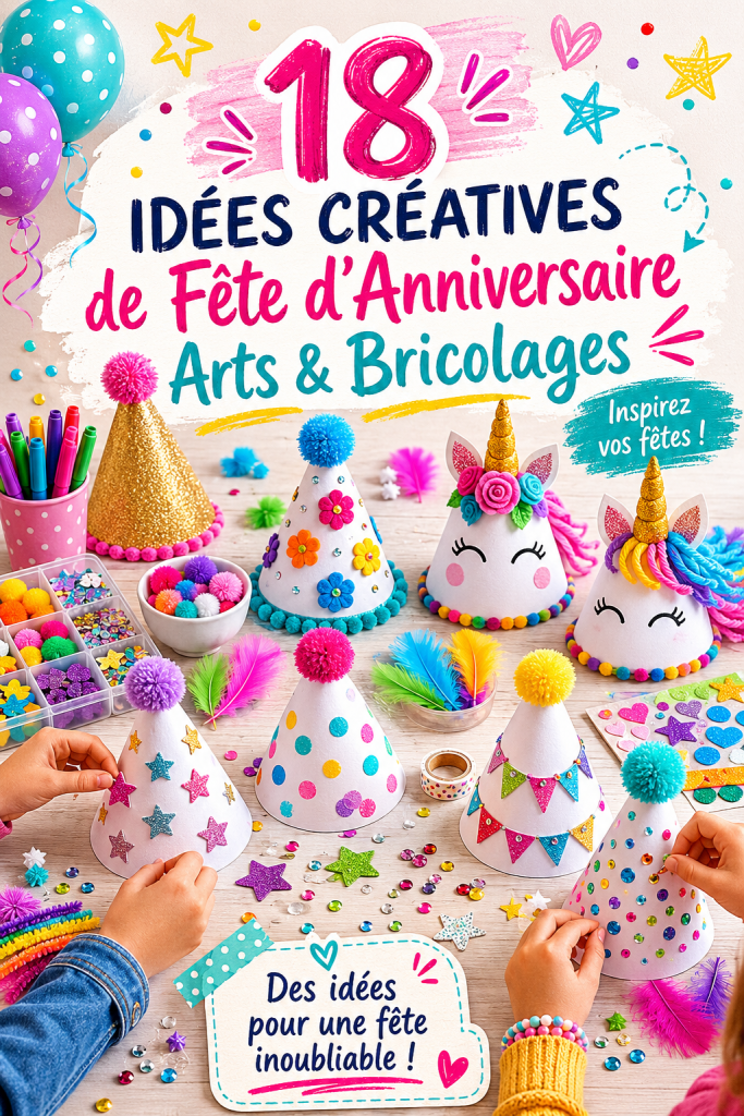 Activités artisanales créatives pour un anniversaire d'enfants