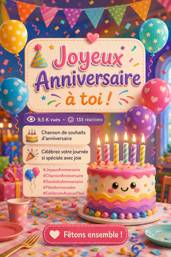 Décoration chaleureuse pour une fête d'anniversaire avec ballons et guirlandes.