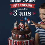 Enfant jouant lors d'une fête foraine d'anniversaire