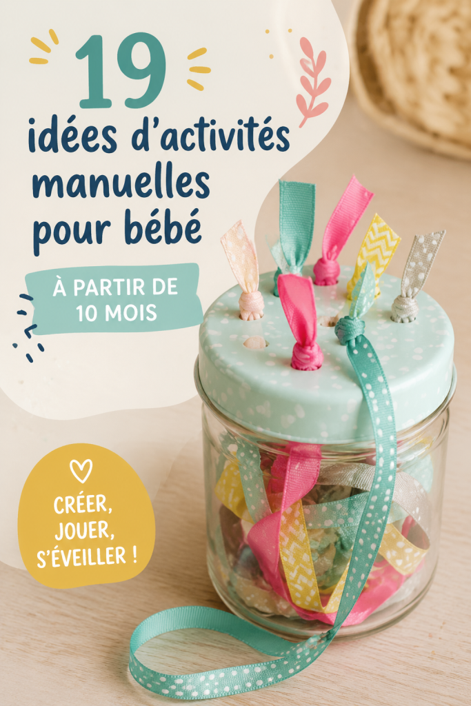 Bébé jouant avec des formes en pâte à modeler, stimulant sa créativité et sa coordination.