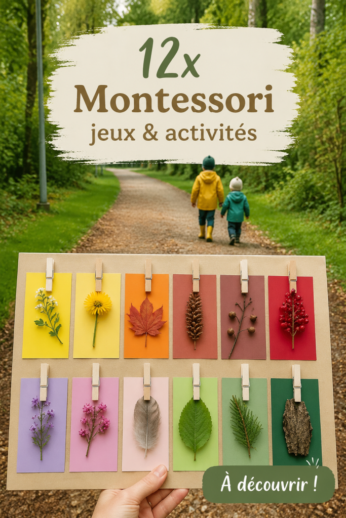 Un enfant réalisant une activité Montessori à la maison, impliqué dans un apprentissage ludique.