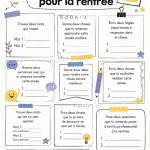 Deux enfants créent un journal de bord familial ensemble pour la rentrée scolaire.