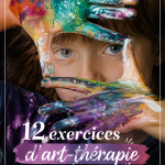 Un enfant réalisant un exercice d'art-thérapie avec des couleurs vives.