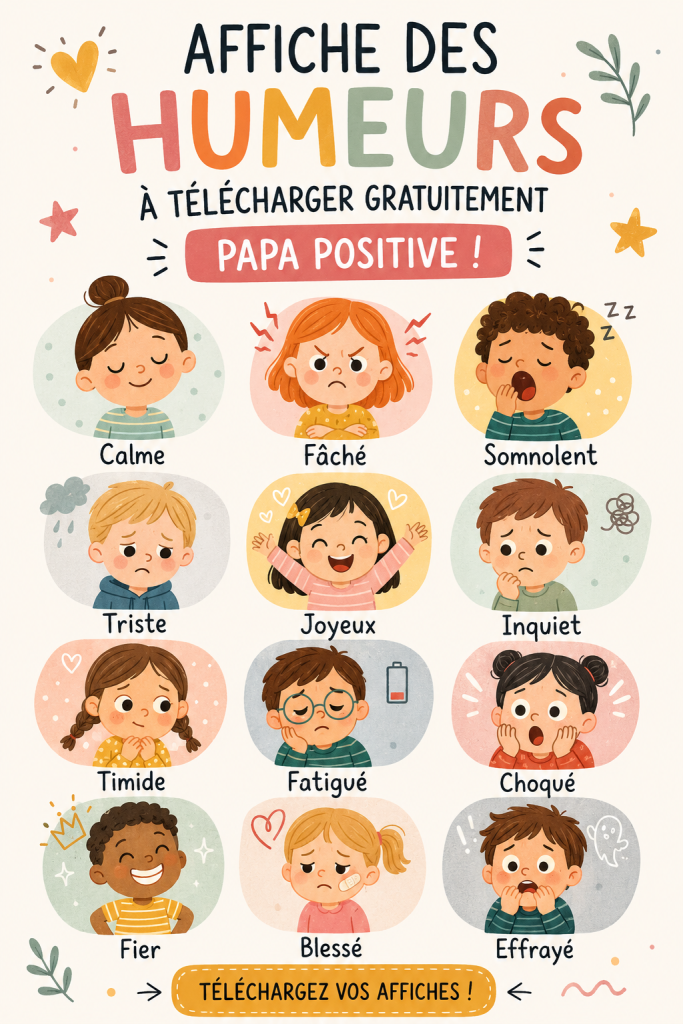 Affiche d'humeur positive à télécharger, décorant un mur intérieur