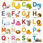 Alphabet ludique à imprimer pour la maternelle avec images colorées