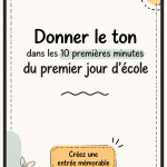 Classe accueillante pour le premier jour d'école
