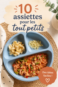 Sélection d'assiettes colorées adaptées aux tout-petits sur une table