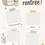 Une famille réunie pour célébrer la rentrée scolaire joyeuse et créative.