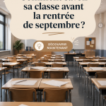 Graphique d'un étudiant découvrant sa classe pour la rentrée