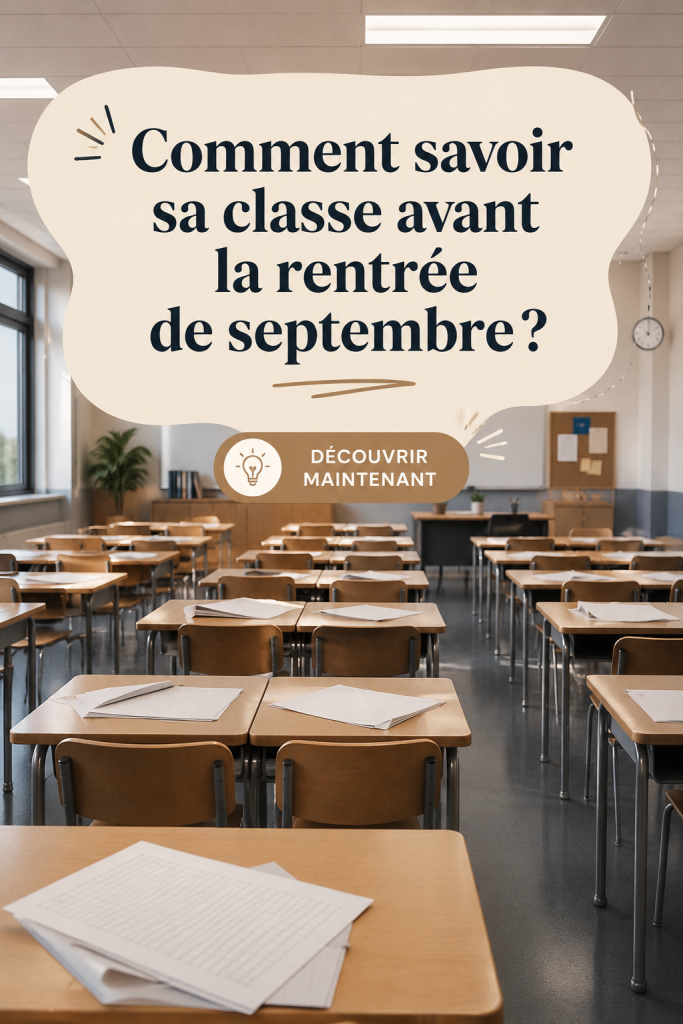 Graphique d'un étudiant découvrant sa classe pour la rentrée