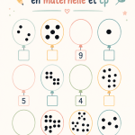 Enfants en classe apprenant à compter avec des jeux éducatifs.