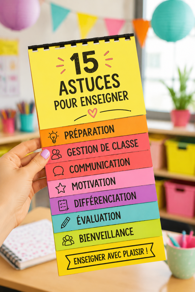 Un enseignant appliquant des conseils pédagogiques en classe.