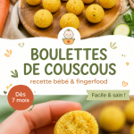 Un plat de couscous aux légumes pour bébés, coloré et appétissant