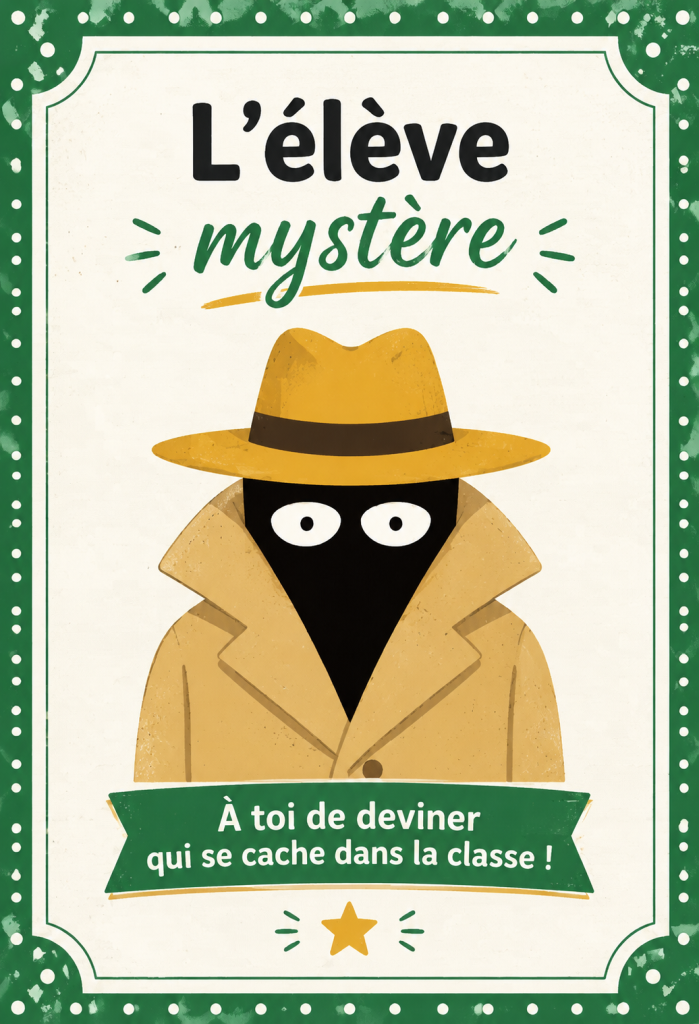 L'élève mystère traversant une nouvelle étape de son parcours.