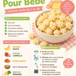 Puffs sains faits maison pour bébés sur une assiette.