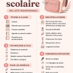 Un cartable bien organisé avec tous les essentiels scolaires