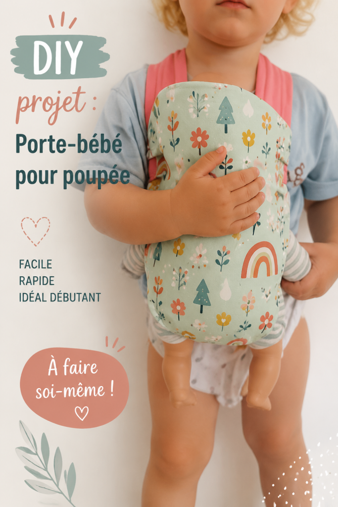 Porte-poupée DIY coloré créé à la main pour enfants