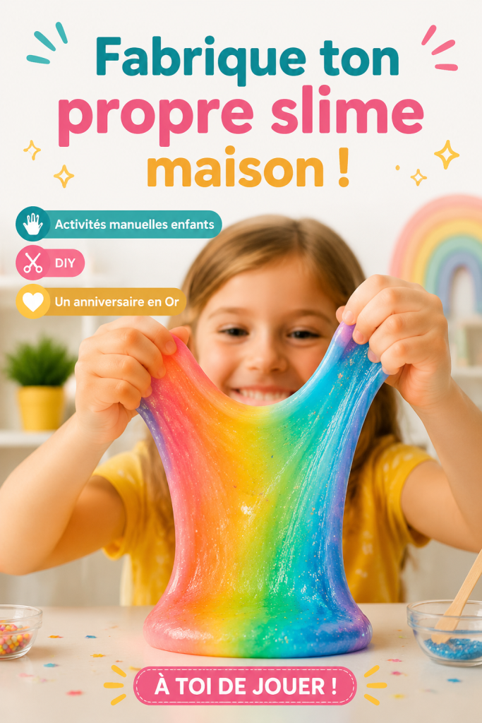 Une mère et son enfant s'amusent à fabriquer du slime maison ensemble.