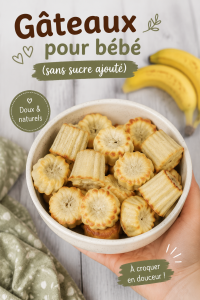 Gâteau pour bébé sans sucre avec quinoa et Basmati