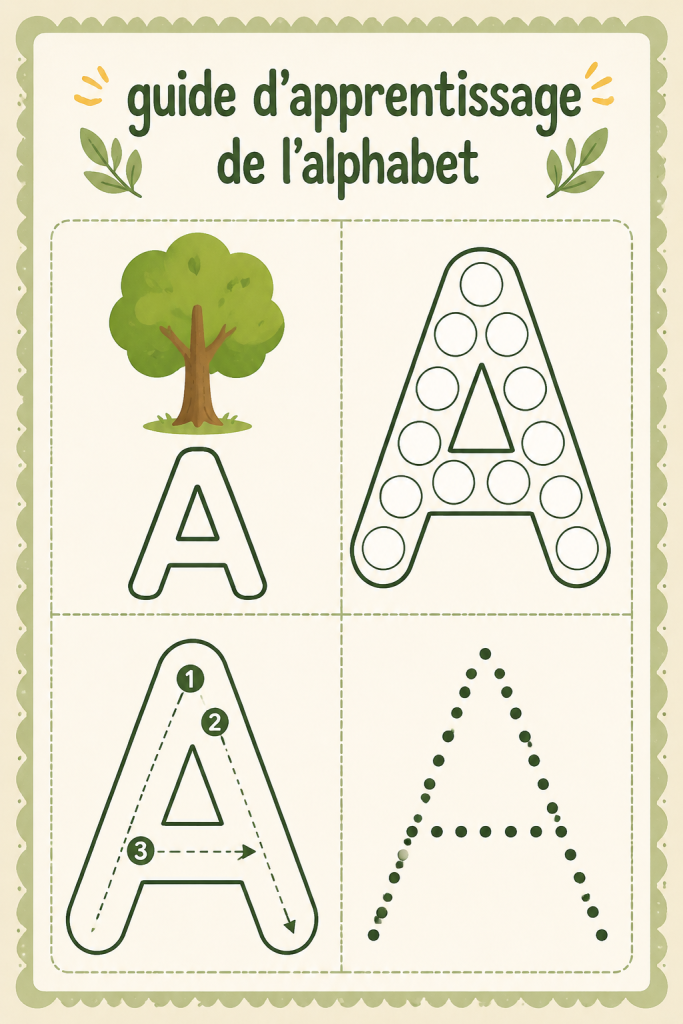 Un enfant en train de découvrir l'alphabet avec des jeux éducatifs.