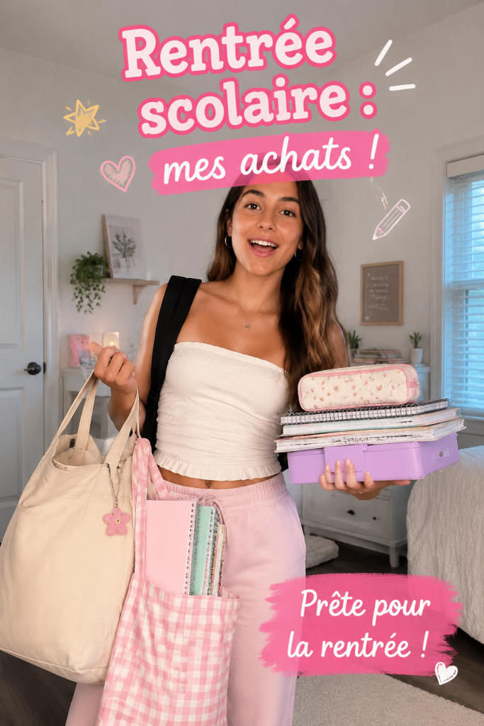 Une sélection colorée de fournitures scolaires préparées pour la rentrée