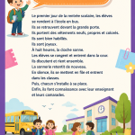 Élèves préparant leur retour à l'école avec des fournitures scolaires