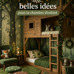 Chambre d'enfant décorée avec des couleurs vives et des éléments ludiques