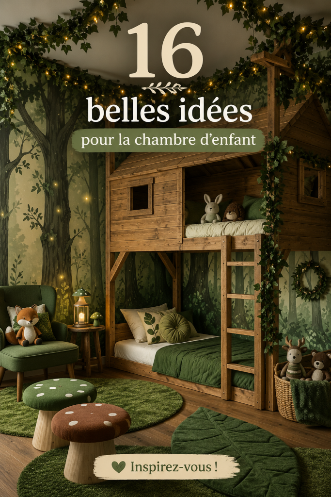 Chambre d'enfant décorée avec des couleurs vives et des éléments ludiques