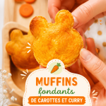 Muffins fondants au curry et carottes parfaits pour bébé