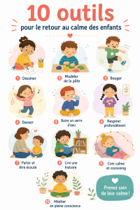 Un enfant détendu en train de pratiquer une activité relaxante