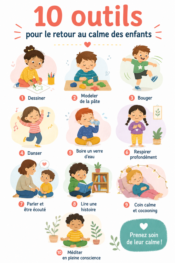 Un enfant détendu en train de pratiquer une activité relaxante