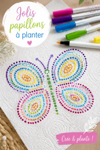 Un jardin coloré avec des papillons plantés, apportant une touche de magie à l'espace extérieur.