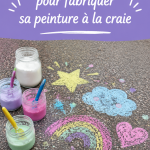 Peinture à la craie colorée sur un meuble en bois