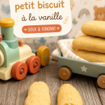 Des biscuits à la vanille fraîchement cuits sur une grille.