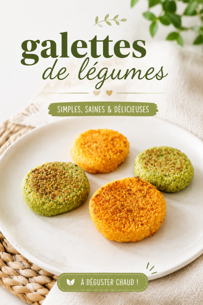 Galettes de légumes croustillantes servies avec une sauce