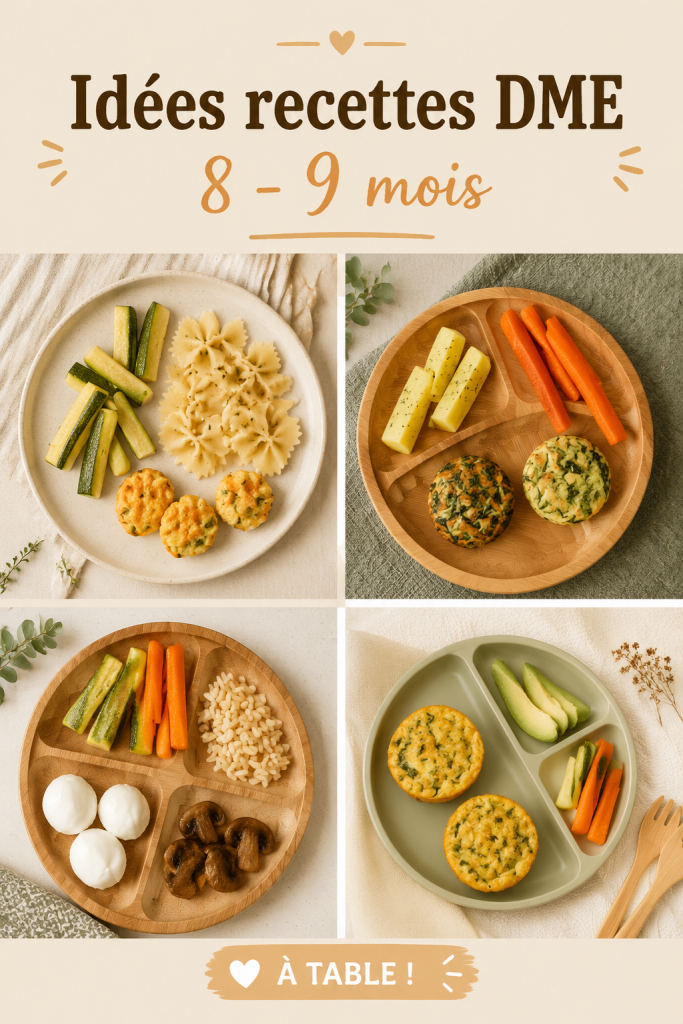 Bébé découvrant des légumes par la méthode DME