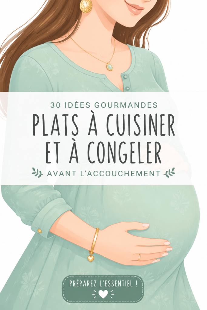 Recettes de plats à préparer et congeler pour futures mamans.