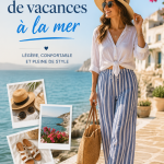 Tenues de vacances à la mer avec des vêtements légers et colorés.