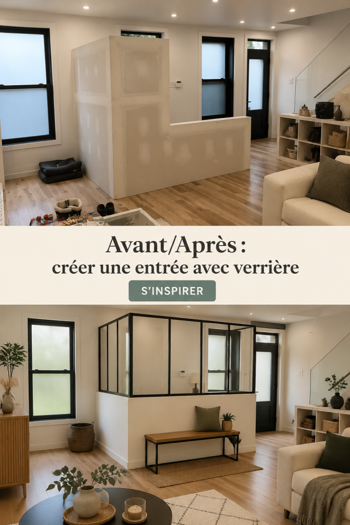 Entrée moderne avec verrière lumineuse