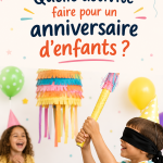 Enfants s'amusant lors d'une activité d'anniversaire créative