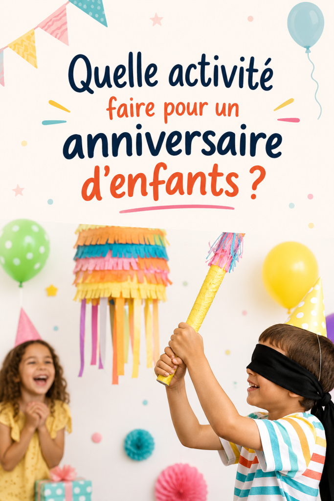 Enfants s'amusant lors d'une activité d'anniversaire créative